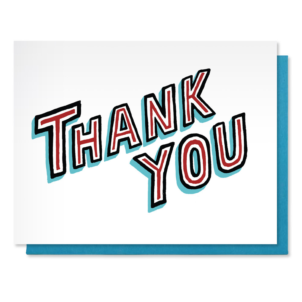 Daytrip Society - Thank You Retro Card