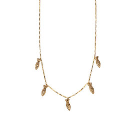 Emma Alexander Emma Alexander School of Fish Necklace - Box Chain - Bronze