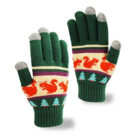 Northern Icons Creations INC Knit Gloves - Forest Squirrel