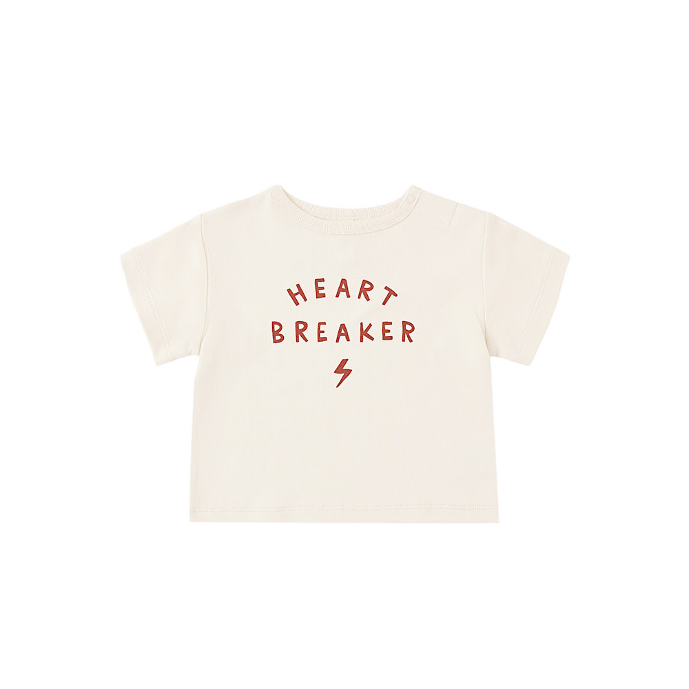 Quincy Mae Quincy Mae Boxy Tee - Heartbreaker