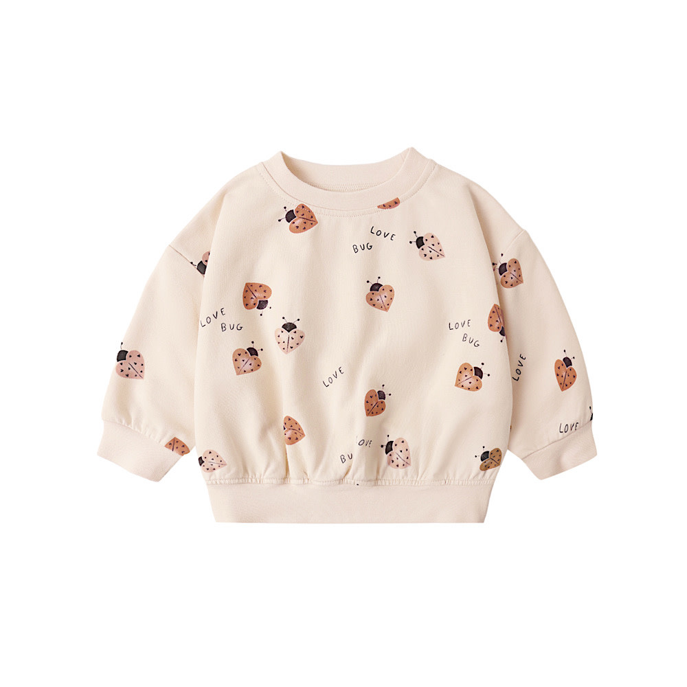 Quincy Mae Quincy Mae Relaxed Sweatshirt - Love Bug