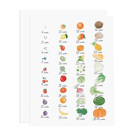 Ramus & Co Ramus & Co. Weekly Baby Growth Card