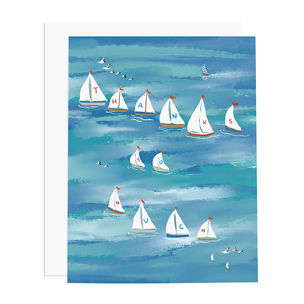 Ramus & Co Ramus & Co. Regatta Sailboats Thank You Card