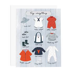 Ramus & Co Ramus & Co. Tiny Everything Baby Boy Card