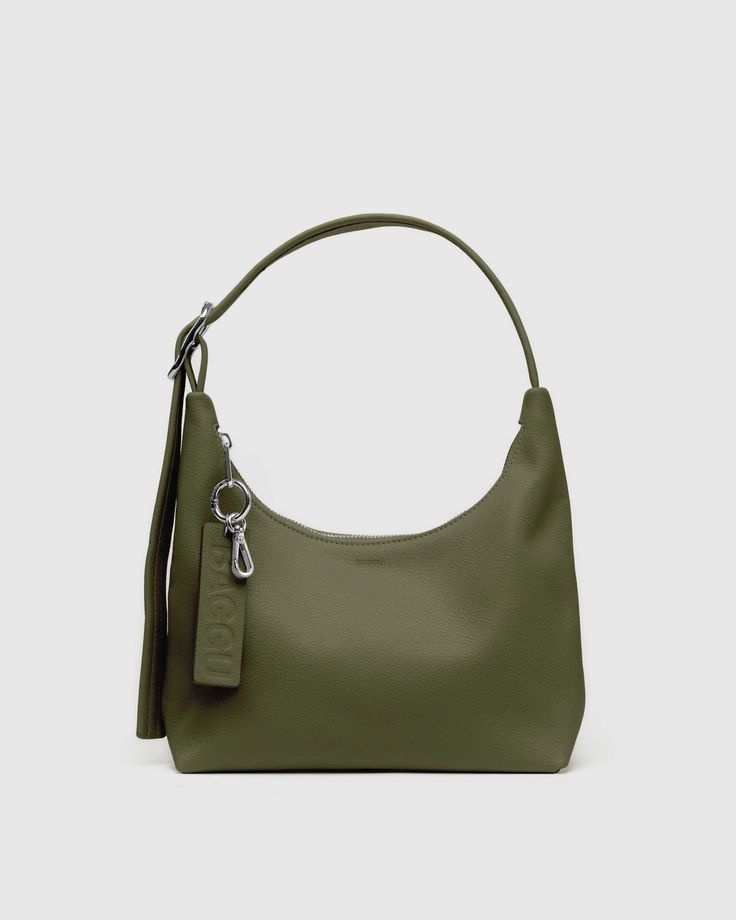 Baggu Recycled Leather Mini Shoulder Bag - Loden