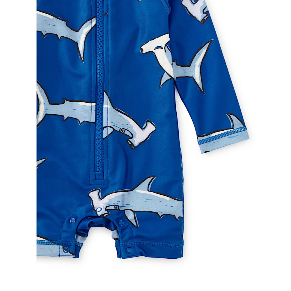 Tea Collection Rash Guard Baby Swimsuit - Hammerhead Sharks