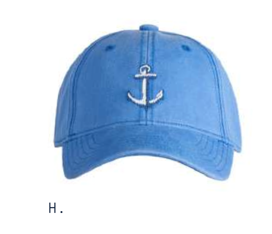Harding Lane Harding Lane Kids Baseball Hat - Anchor - Light Blue