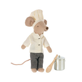 Maileg Maileg Big Brother Chef Mouse - Soup Pot and Spoon