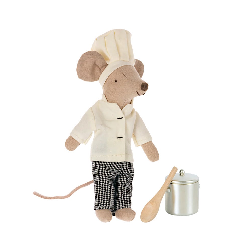 Maileg Maileg Big Brother Chef Mouse - Soup Pot and Spoon