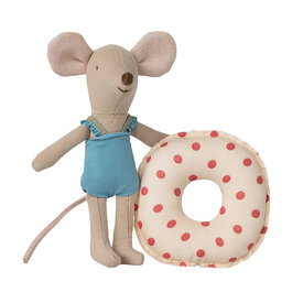Maileg Maileg Little Sister Mouse - Beach - Red Dot Float