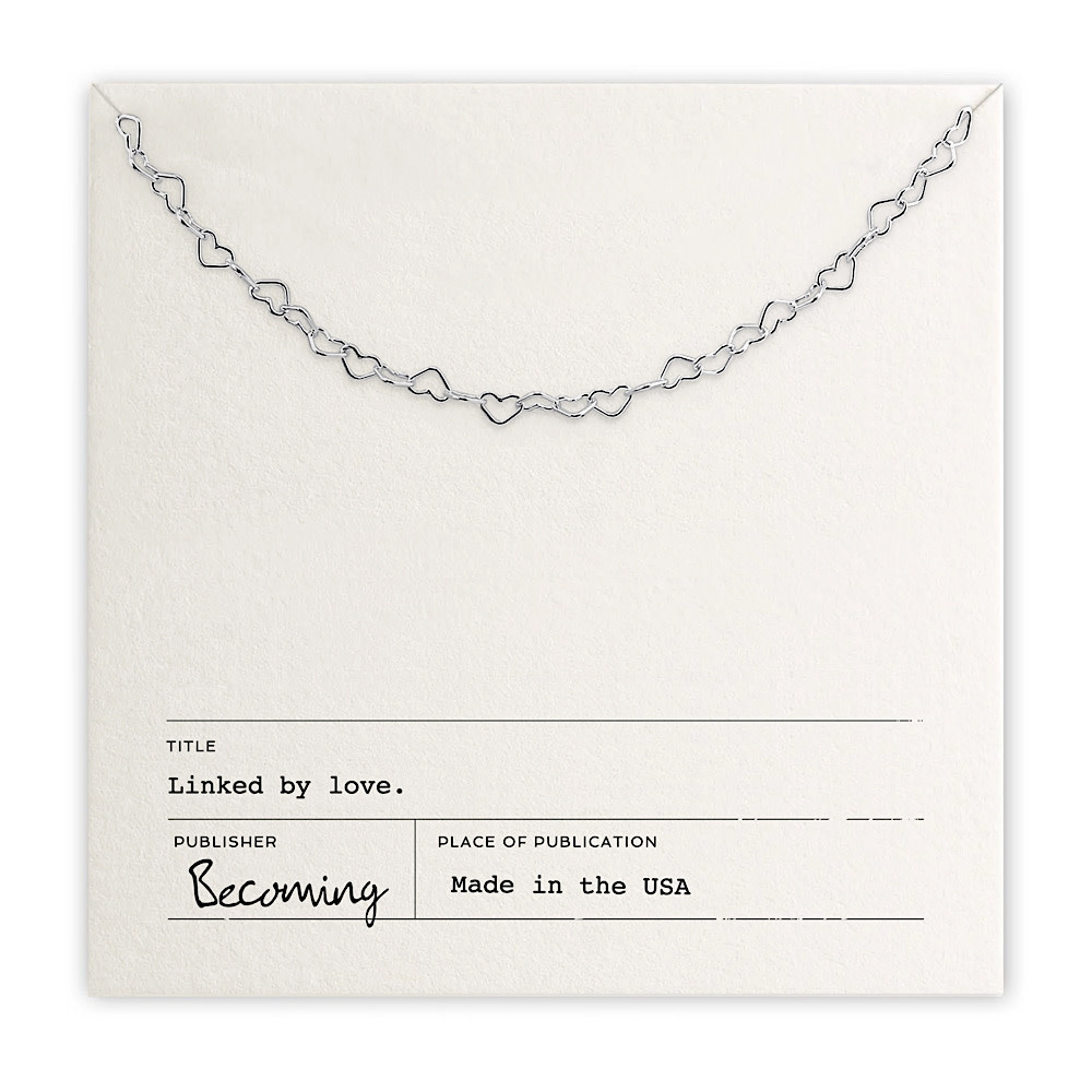 Becoming Jewelry - 16-18" Necklace - Heart Chain - Sterling Silver
