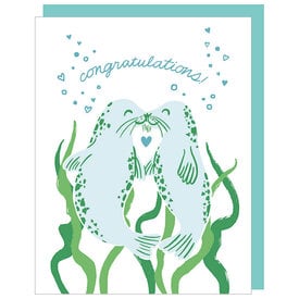 Smudge Ink Smudge Ink Sealed with a Kiss Wedding Card