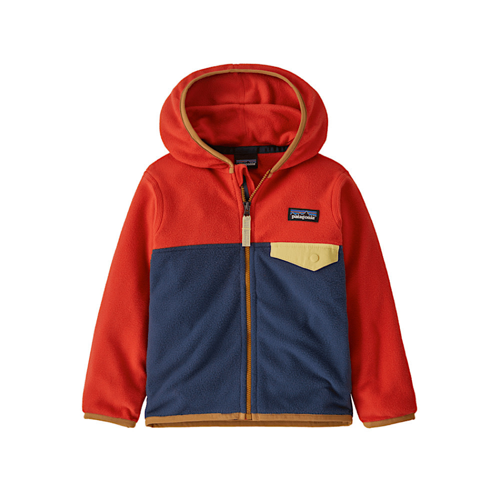 Patagonia - Baby Micro D Snap-T Jacket - New Navy/Madder Red