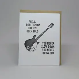 Big Wheel Press Big Wheel Press - Tom Petty Birthday Card