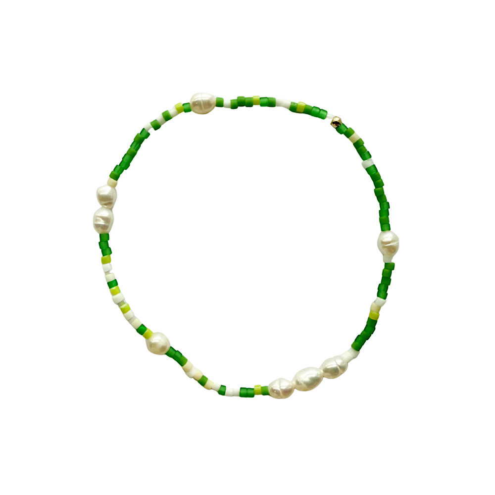 Libby Dakers - Sue Bracelet - Green Cabana Pearl