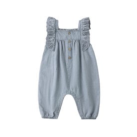 Quincy Mae Quincy Mae Nova Romper - Chambray