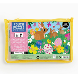 Mudpuppy 12 Piece Pouch Puzzle - Spring Bunnies