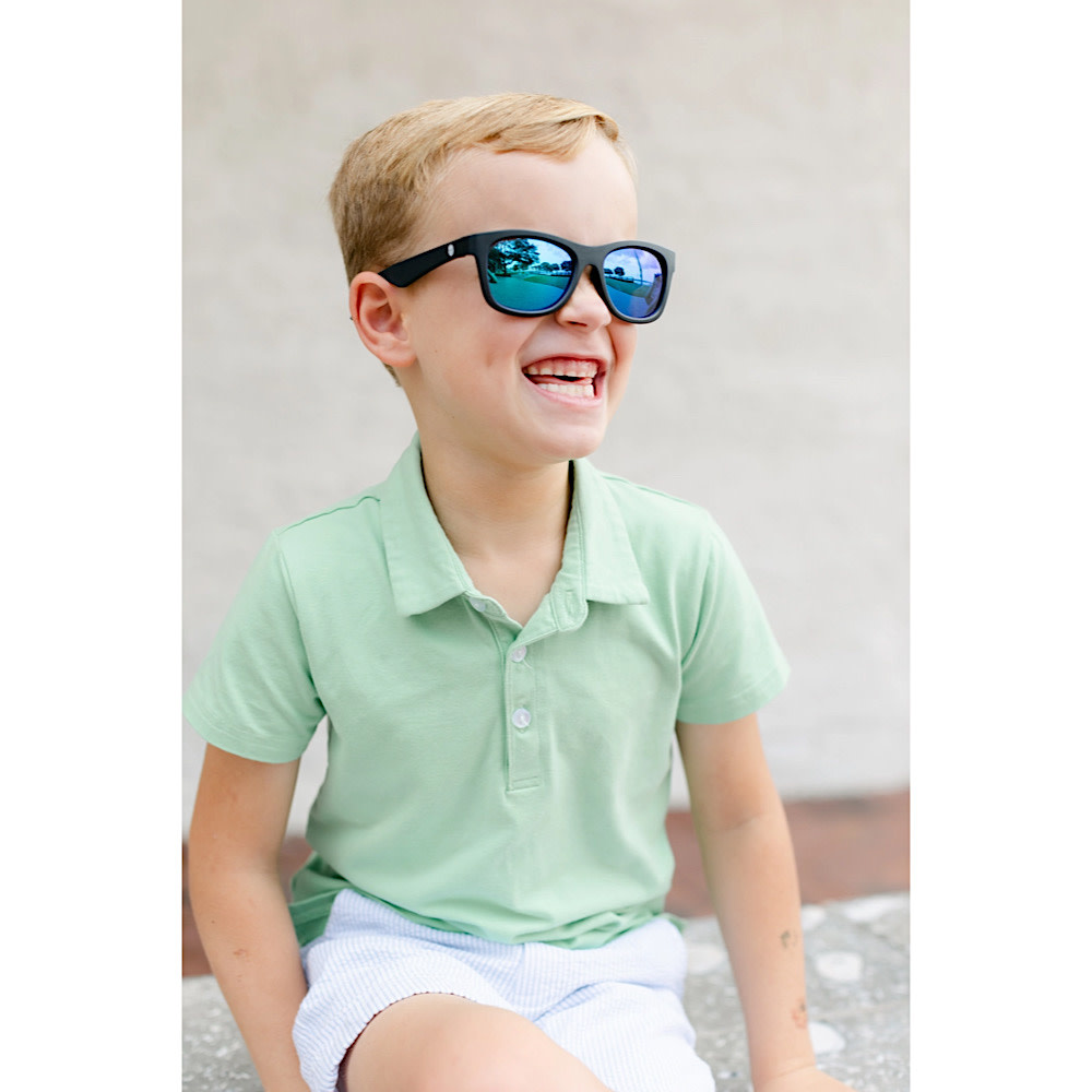 Babiators - Sunglasses - Navigator Polarized Mirror Lenses -  Jet Black