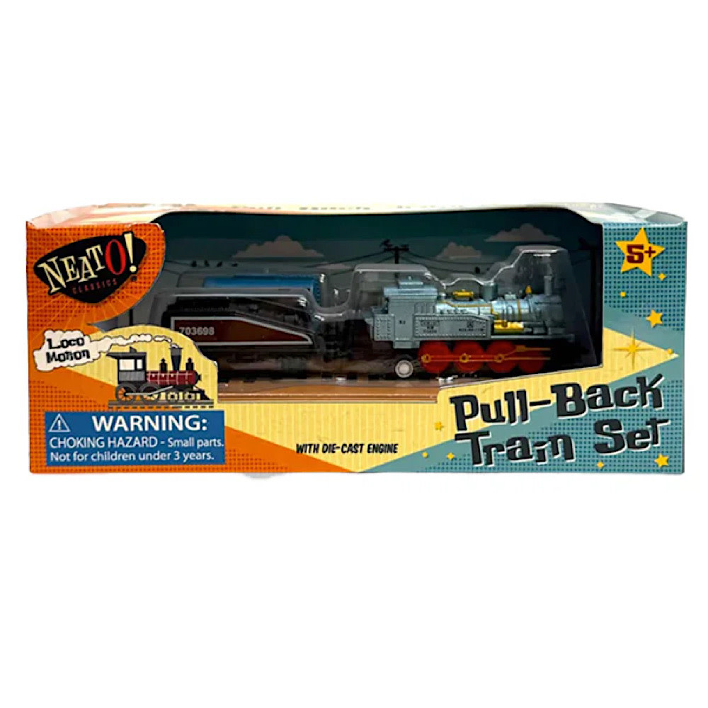 Toysmith Locomotion Pull Back Train Set