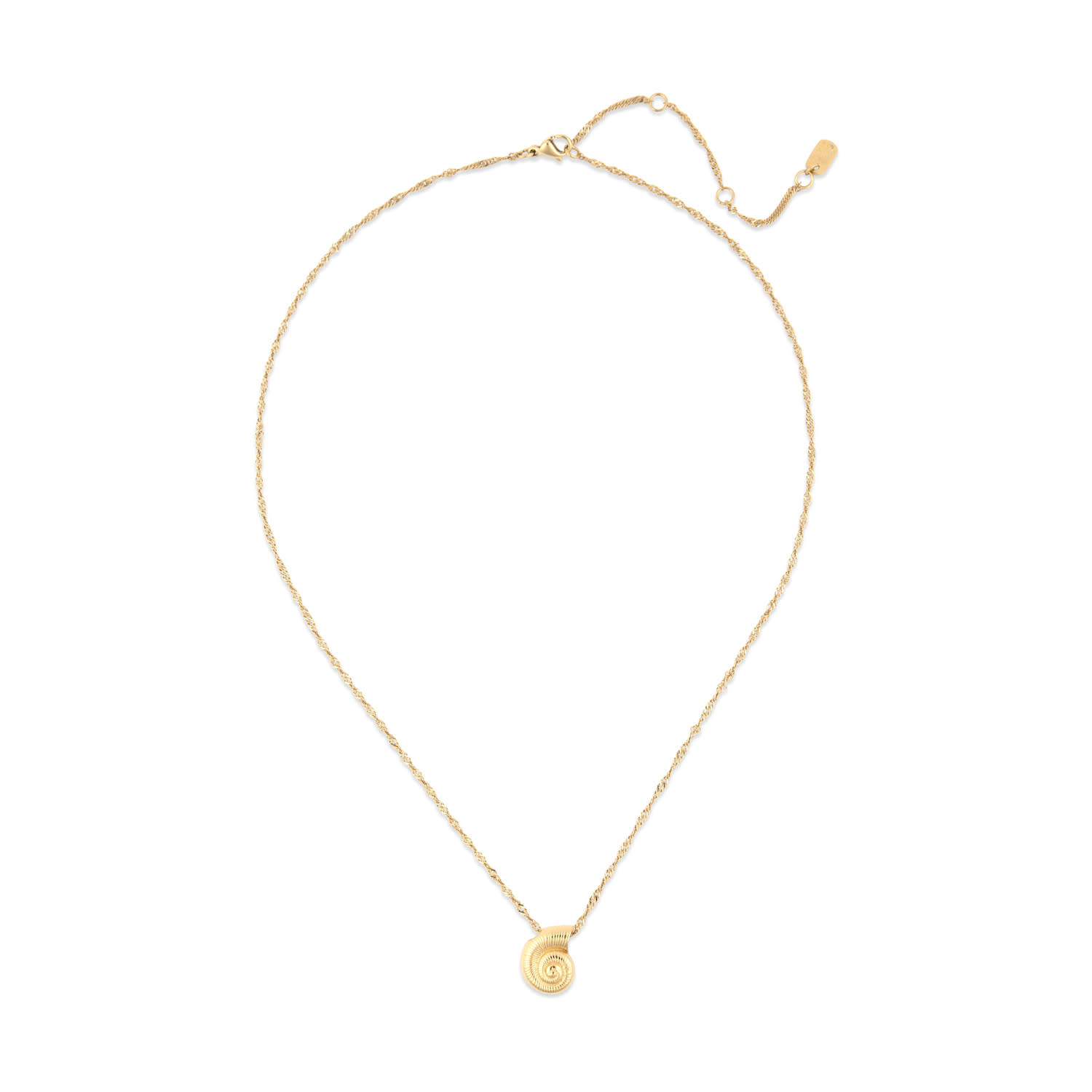 Pura Vida Seashell Pendant Necklace - Gold