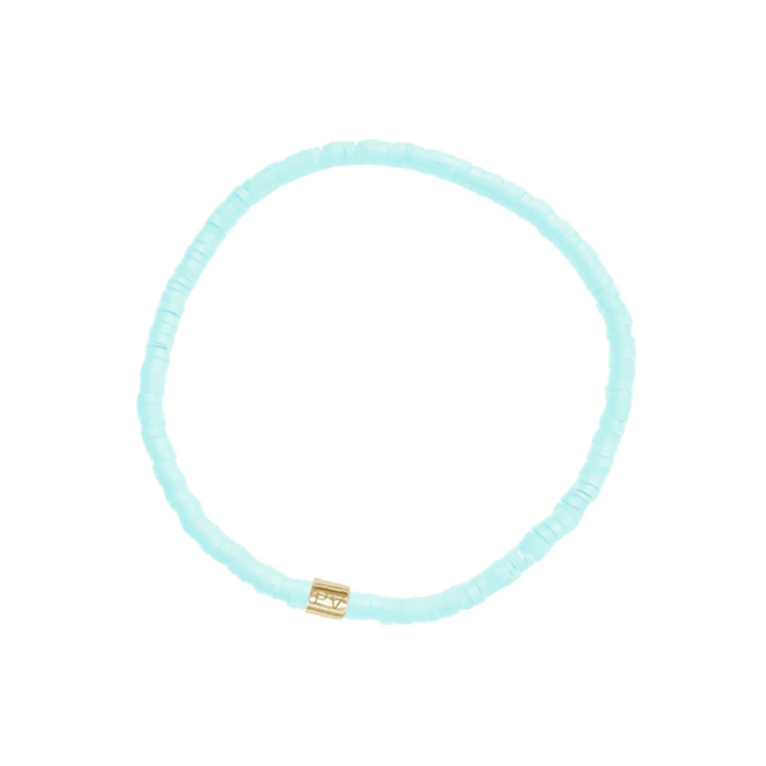 Pura Vida Cabrillo Vinyl Disc Stretch Bracelet - Ice Blue