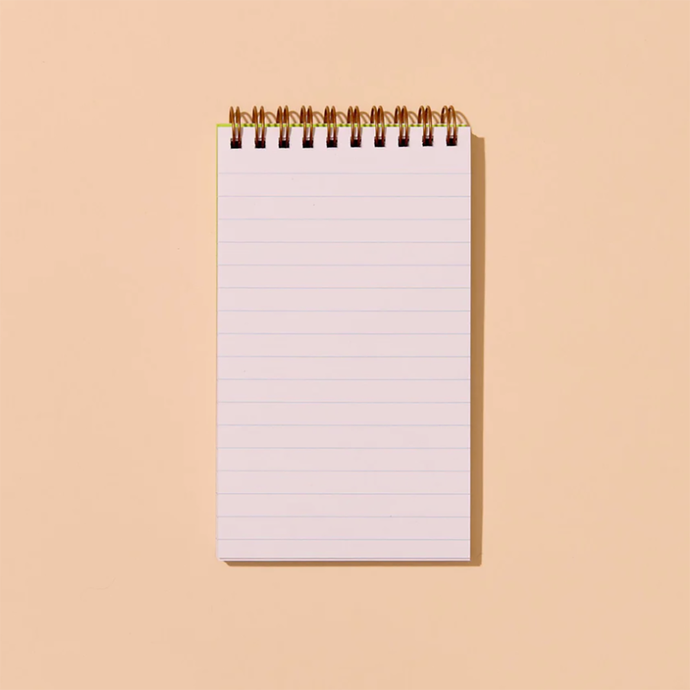 And Here We Are Small Spiral Notebook - Goldfish Cracker