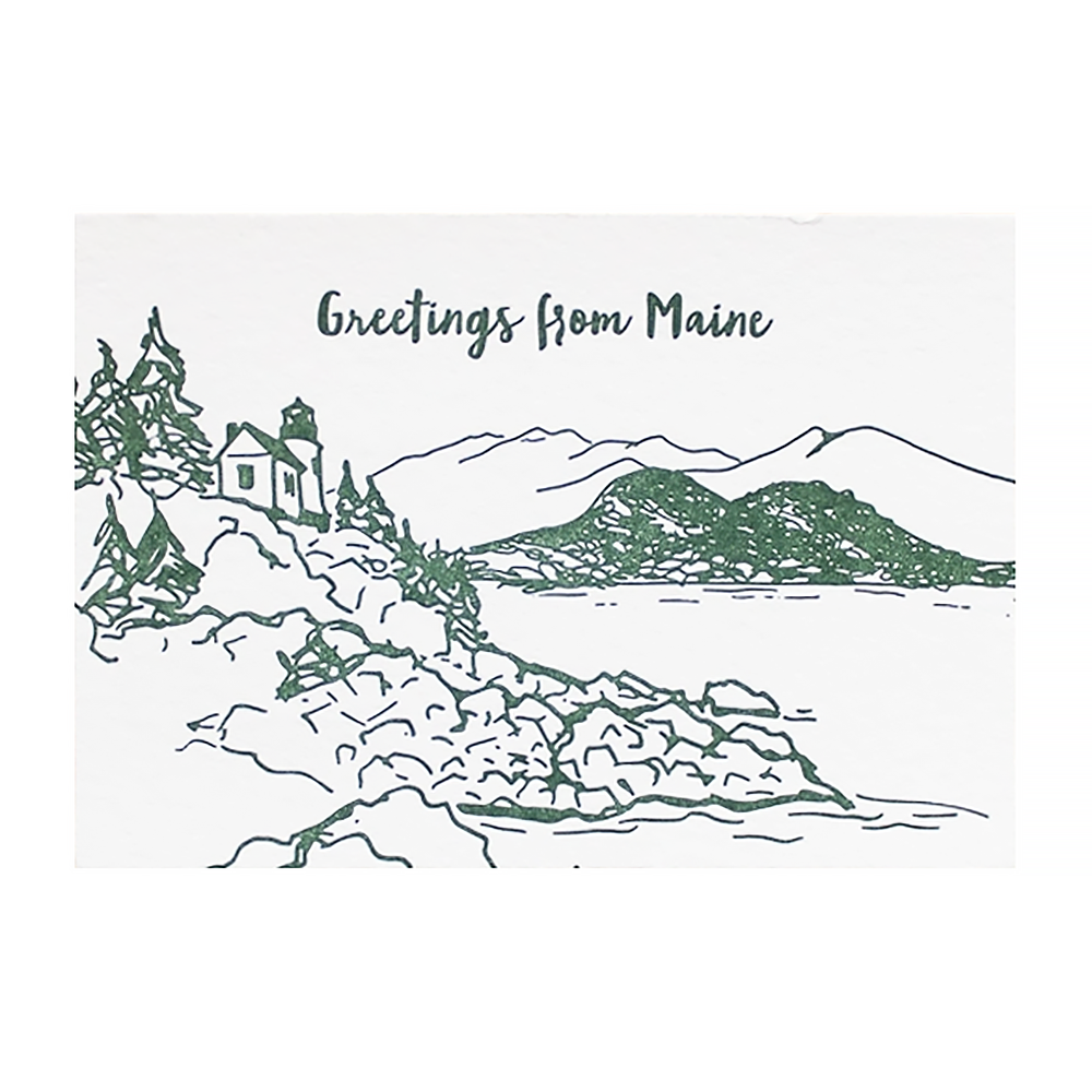 Albertine Press Postcard - Greetings From Maine