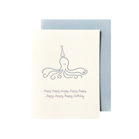 Albertine Press Albertine Press Card - Birthday Octopus