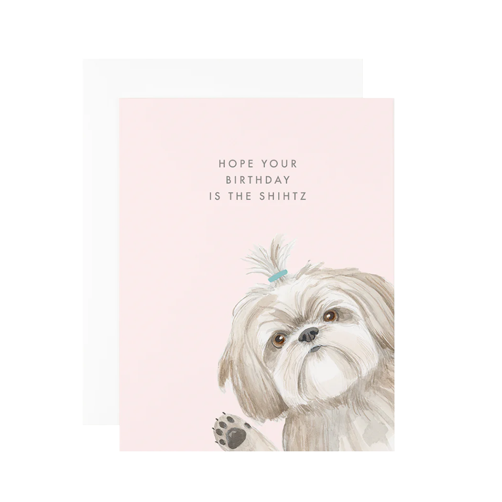 Dear Hancock Card - The Shihtz Birthday