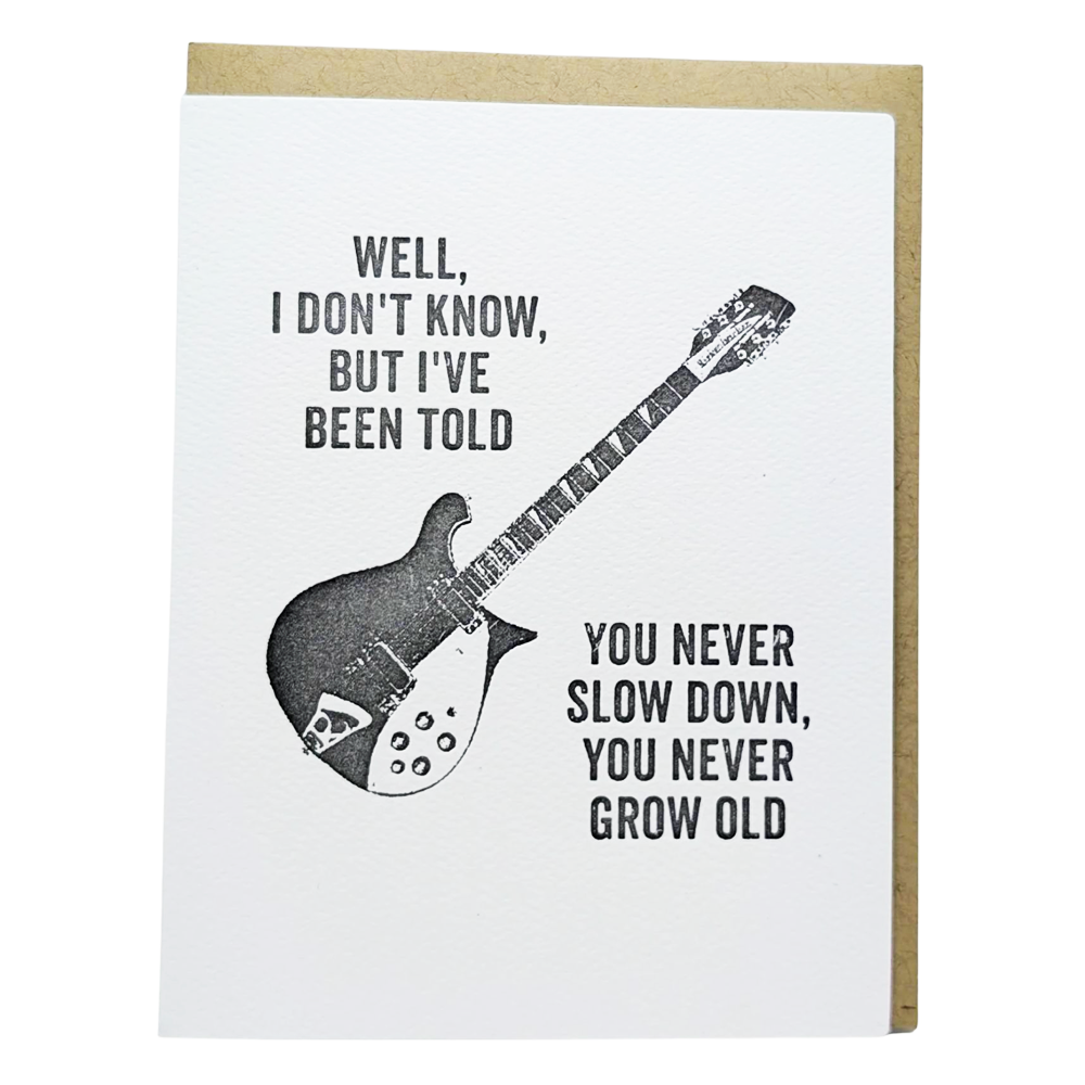 Big Wheel Press Card - Tom Petty Birthday