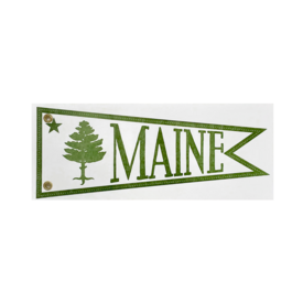 Big Wheel Press Big Wheel Press Pennant - Maine Flag
