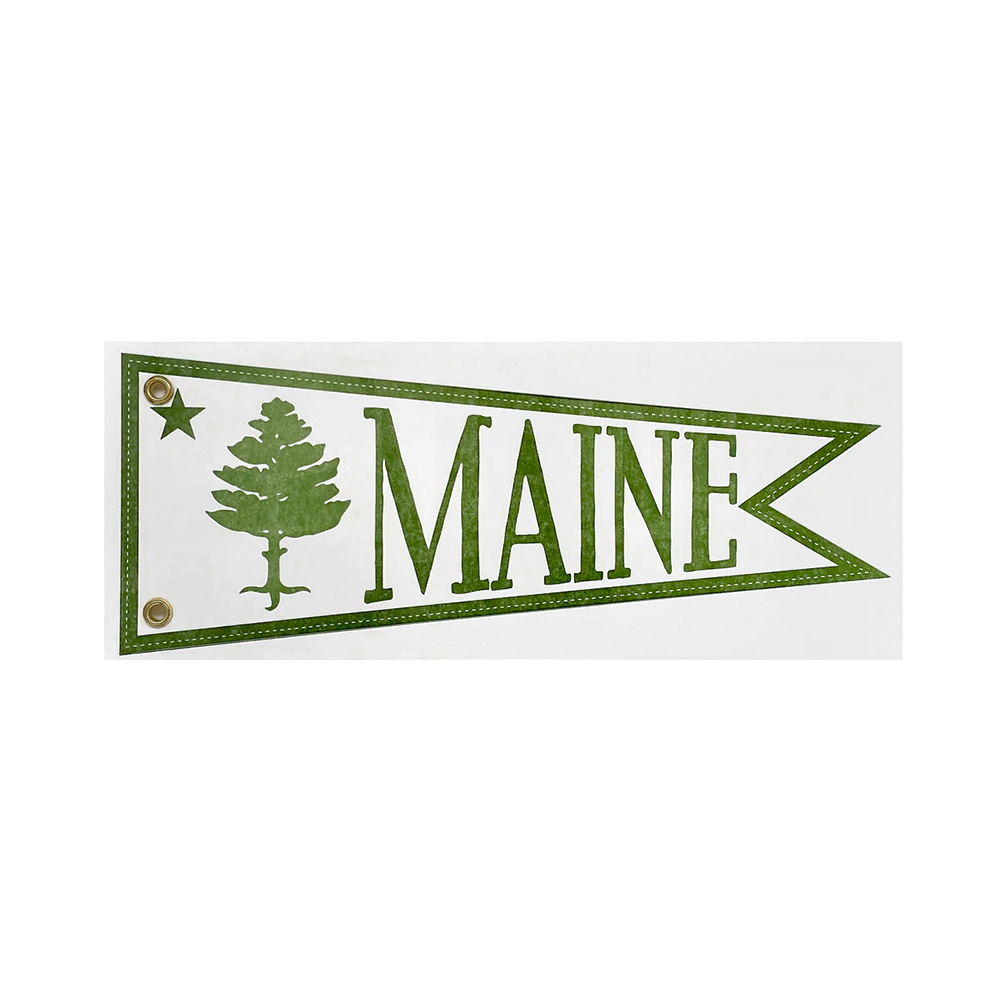 Big Wheel Press Card - Maine Flag Pennant