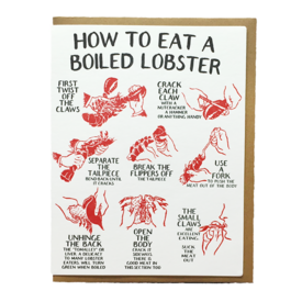 Big Wheel Press Big Wheel Press Card - How to Eat Lobster