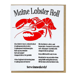 Big Wheel Press Big Wheel Press Card - Maine Lobster Roll