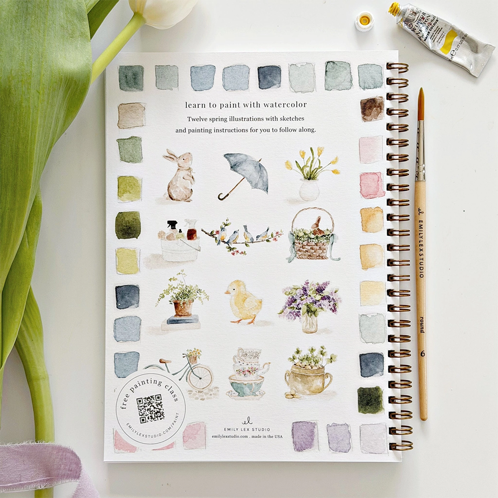 Emily Lex Studio Watercolor Workbook - Spring