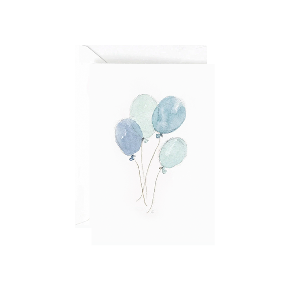Emily Lex Studio Emily Lex Studio Mini Notecard - Blue Balloons