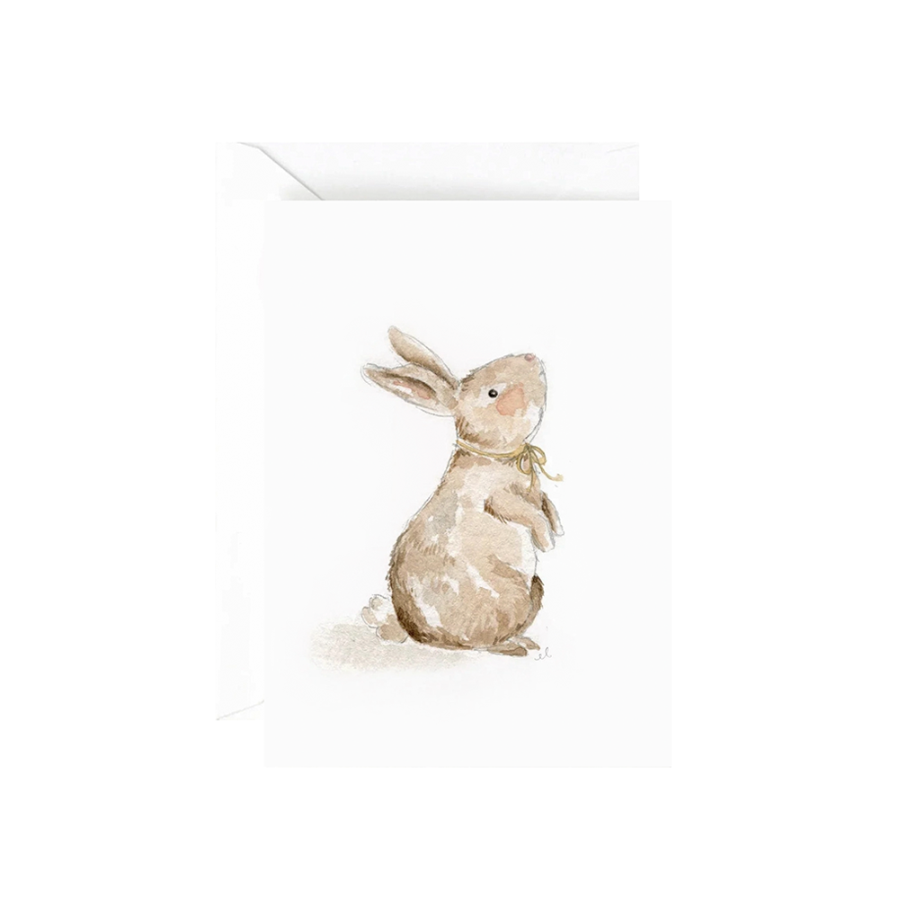 Emily Lex Studio Emily Lex Studio Mini Notecard - Bunny with Bow