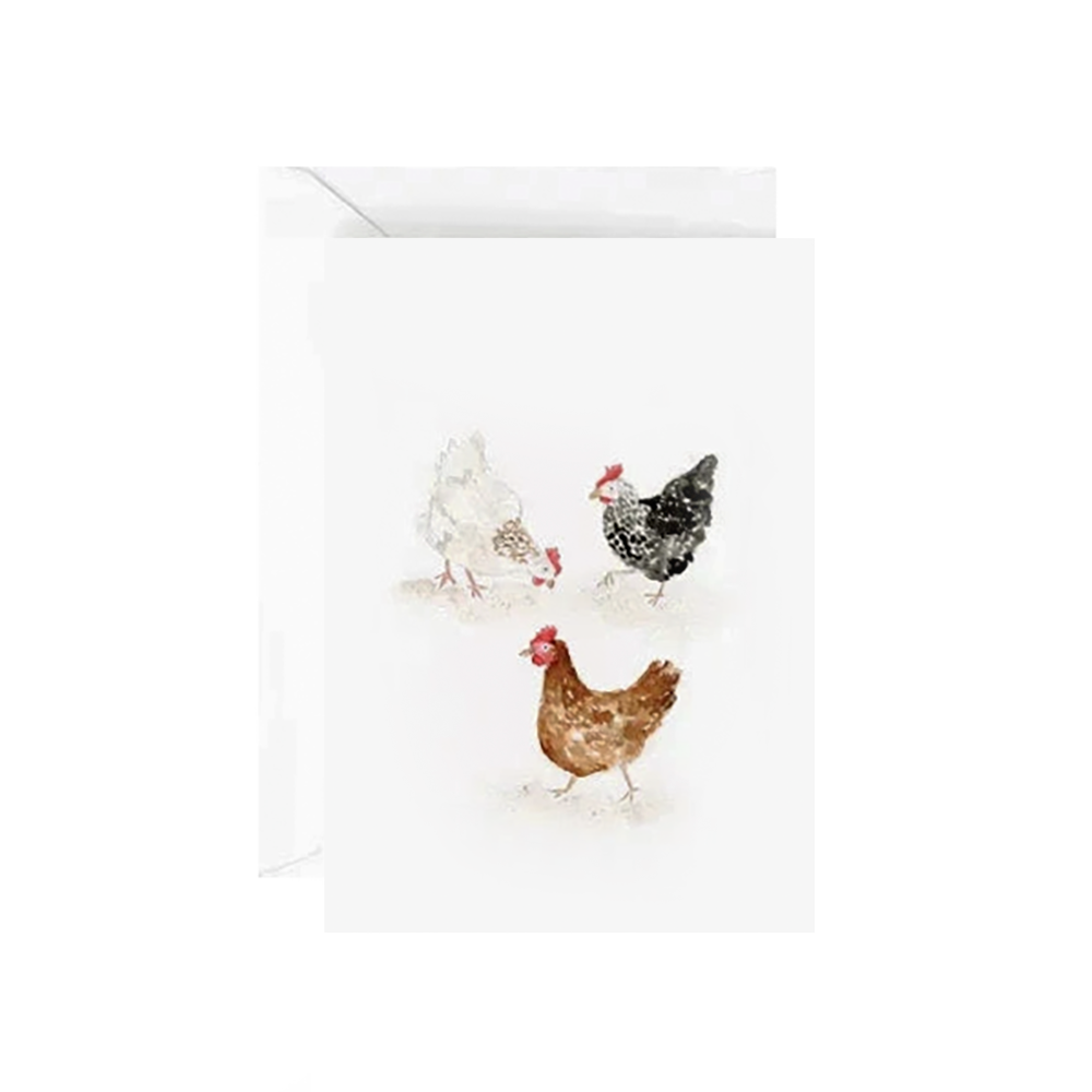 Emily Lex Studio Mini Notecard - Chickens
