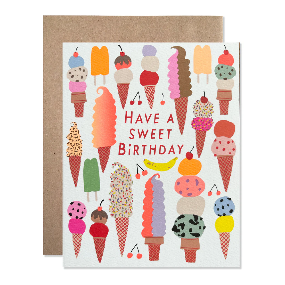 Hartland Cards - Sweet Ice Cream Birthday Card