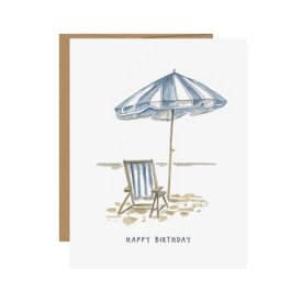 Jessica Frasz Studio Jessica Frasz Studio Card - Beach Umbrella Birthday