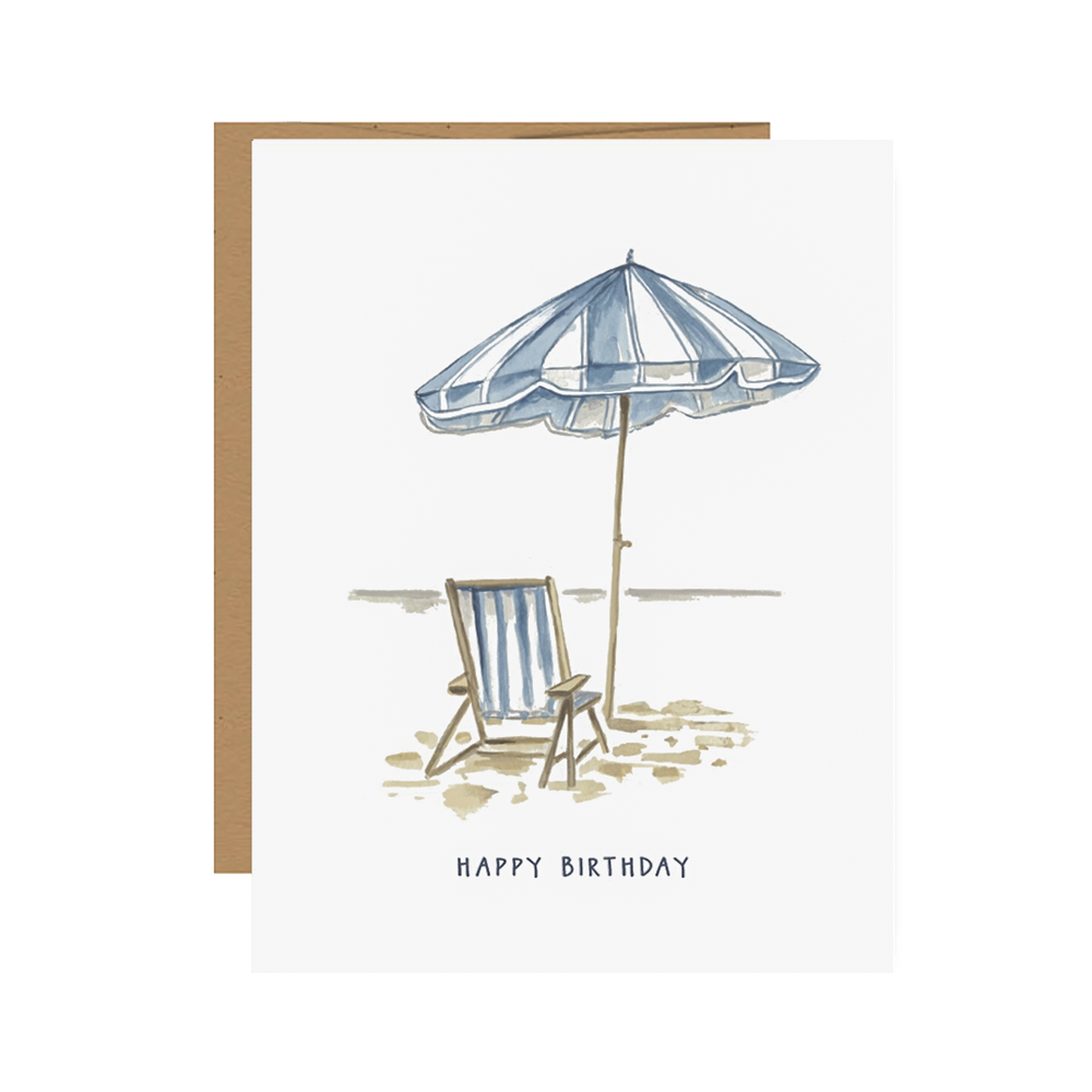 Jessica Frasz Studio Jessica Frasz Studio Card - Beach Umbrella Birthday