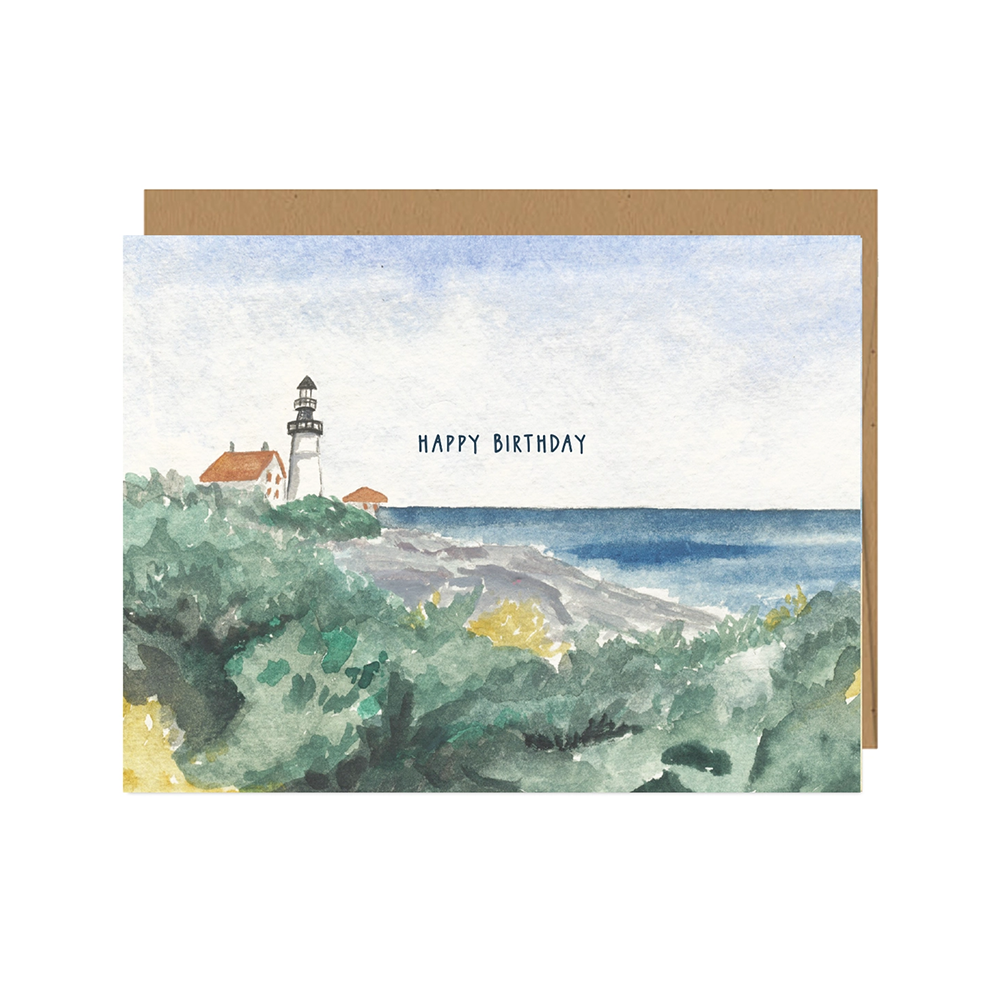 Jessica Frasz Studio Card - Lighthouse Birthday