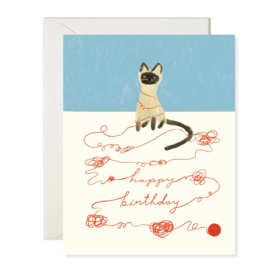 Karen Schipper Karen Schipper Card - Cat String Birthday