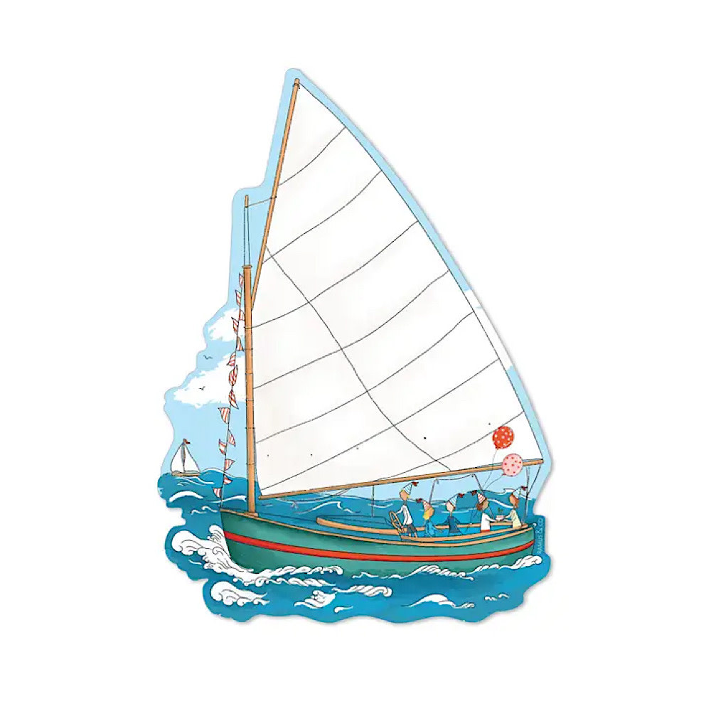 Ramus & Co. Fridge Magnet Card - Sailboat