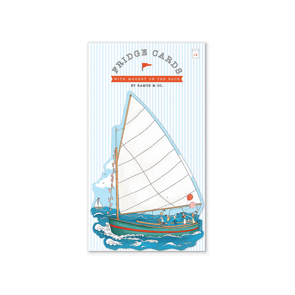 Ramus & Co. Fridge Magnet Card - Sailboat
