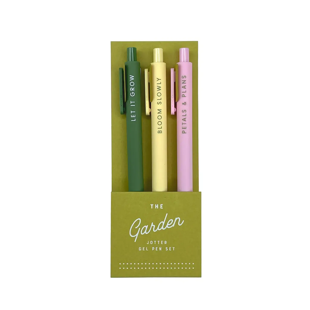 Ruff House Print Shop Ruff House Gel Pens Set of 3 - Garden