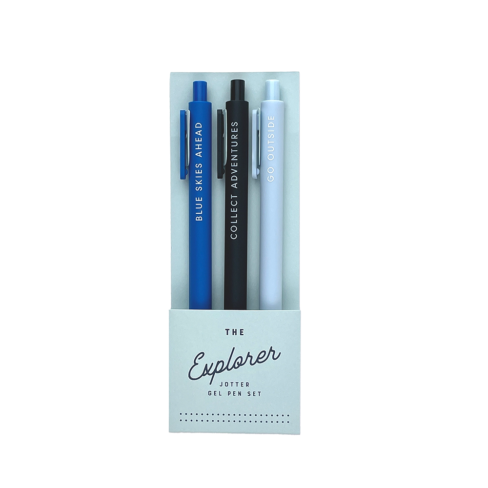 Gel Pens Set of 3 - Explorer Jotter