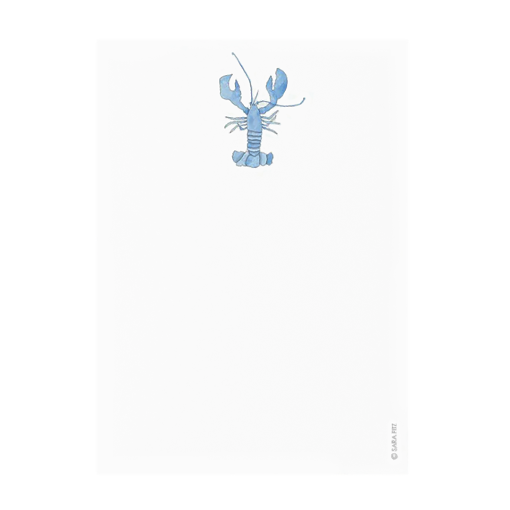 Sara Fitz Sara Fitz Notepad - Blue Lobster
