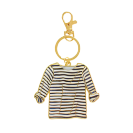 Sara Fitz Sara Fitz Bag Charm - Striped Shirt