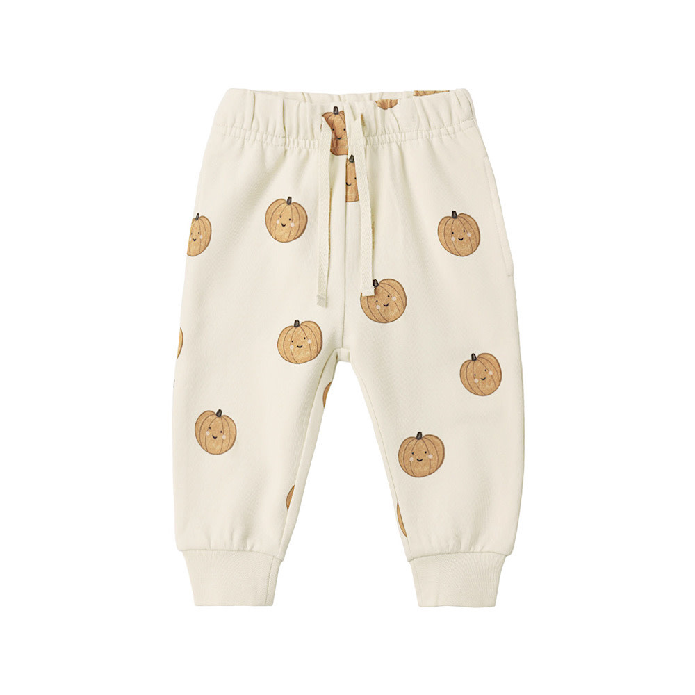 Quincy Mae Quincy Mae Relaxed Fleece Sweatpants - Smiley Pumpkins